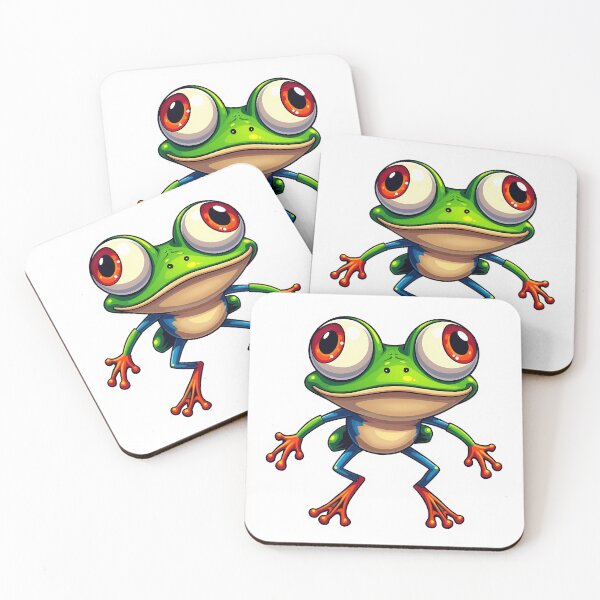 Item preview, Hyperactive Frog Sticker designed and sold by BysonDesigns.