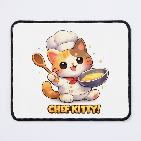 Item preview, Kawaii Cute Chef Kitty Cat designed and sold by VictorySticker.