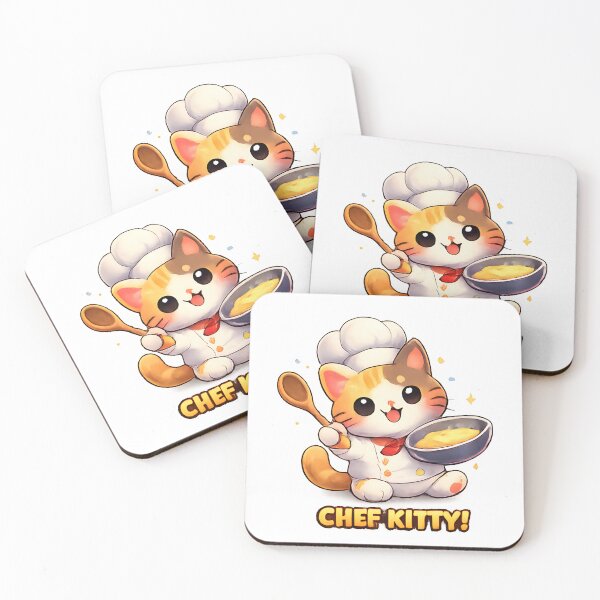 Item preview, Kawaii Cute Chef Kitty Cat designed and sold by VictorySticker.