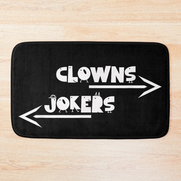 Item preview, Clowns To The Left Jokers To The Right Minimalist Stick Figure Art designed and sold by PhocoNibict.