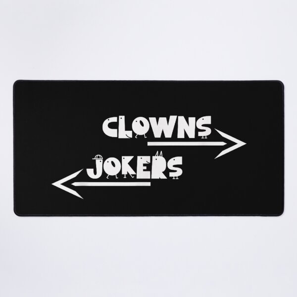 Item preview, Clowns To The Left Jokers To The Right Minimalist Stick Figure Art designed and sold by PhocoNibict.
