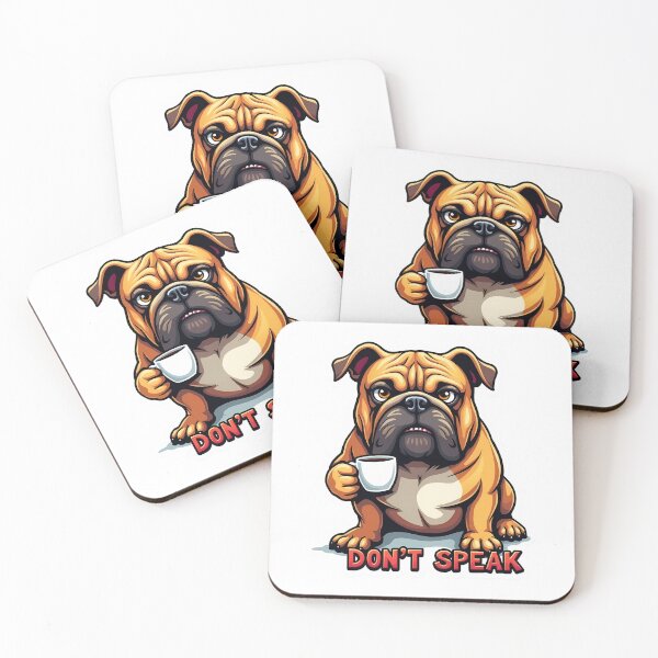 Item preview, Grumpy Dog Coffee Sticker designed and sold by BysonDesigns.