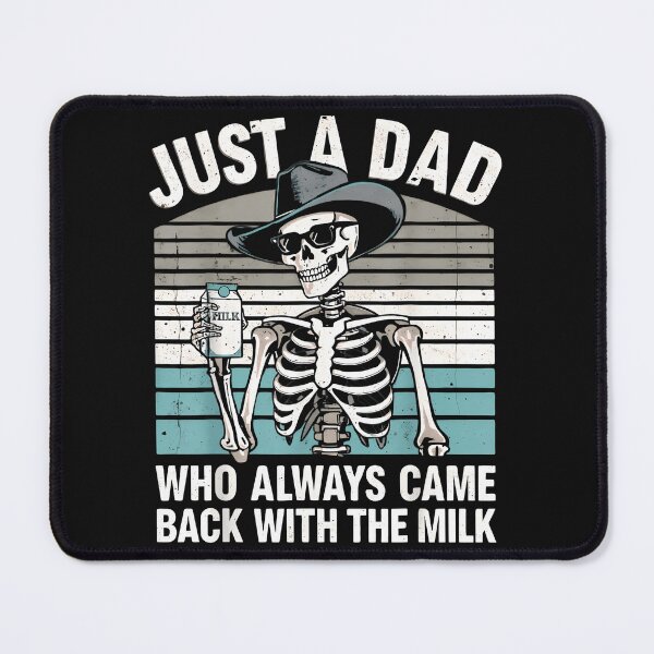 Item preview, Just A Dad Who Always Came Back With The Milk Skeleton Mens designed and sold by yartyartyart.