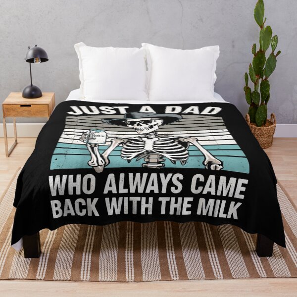 Item preview, Just A Dad Who Always Came Back With The Milk Skeleton Mens designed and sold by yartyartyart.