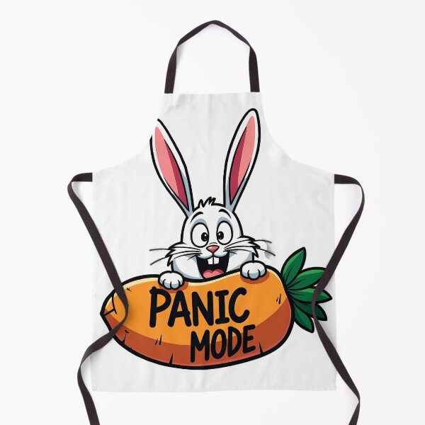 Item preview, Anxious Rabbit Carrot Sticker designed and sold by BysonDesigns.