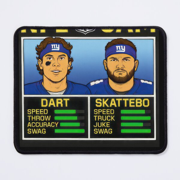 Item preview, Cam Skattebo Jaxson Dart NBA Jam style tee designed and sold by juli-aut.