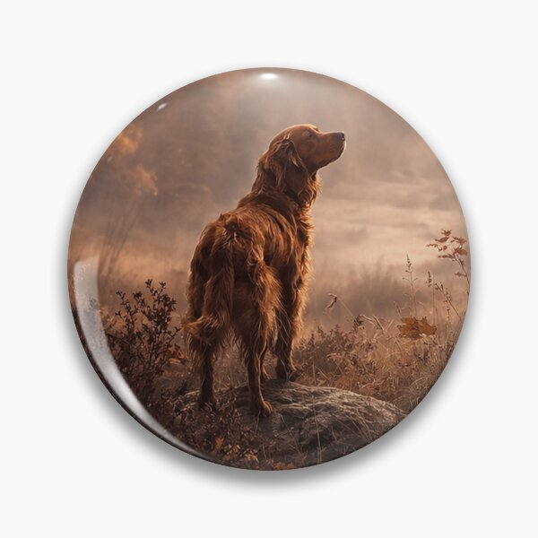 Item preview, Golden Majesty – Irish Setter at Sunset designed and sold by TammyHunterArt.