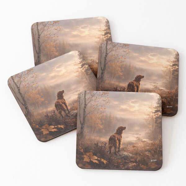Item preview, Golden Majesty – Irish Setter at Sunset designed and sold by TammyHunterArt.