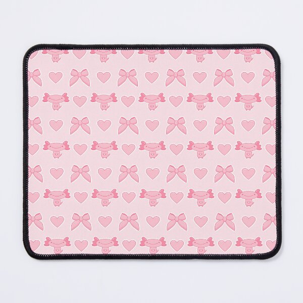 Item preview, Pastel Pink Axolotl Coquette Bow and Heart Aesthetic designed and sold by DrawnByAllu.