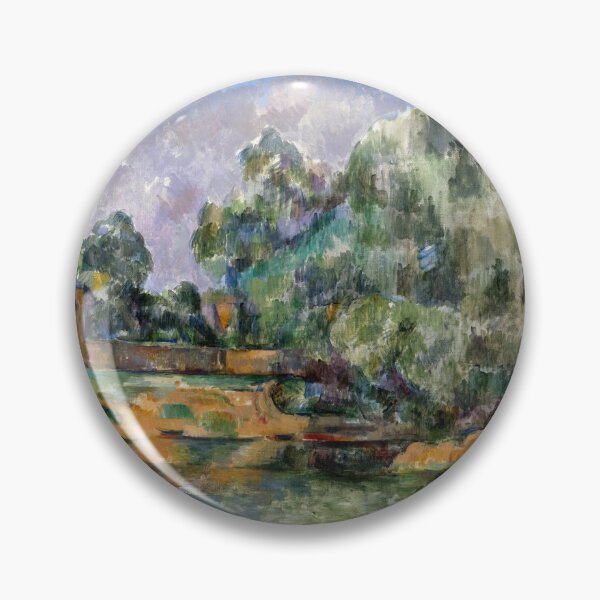 Item preview, Banks of the Seine at Medan by Paul Cézanne: Post Impressionist Landscape Poster designed and sold by artofuniverse.