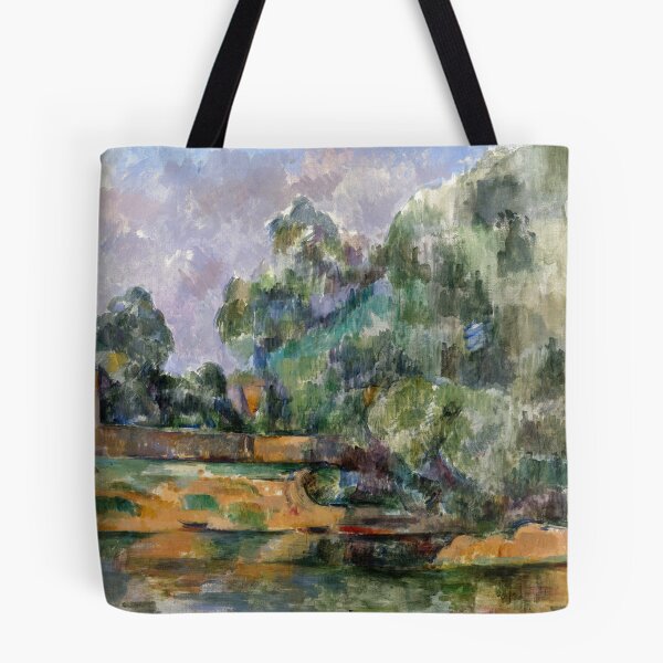 Item preview, Banks of the Seine at Medan by Paul Cézanne: Post Impressionist Landscape Poster designed and sold by artofuniverse.