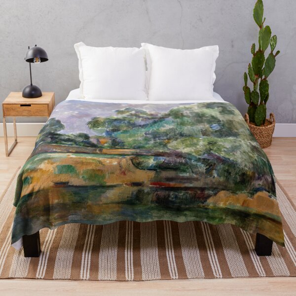 Item preview, Banks of the Seine at Medan by Paul Cézanne: Post Impressionist Landscape Poster designed and sold by artofuniverse.