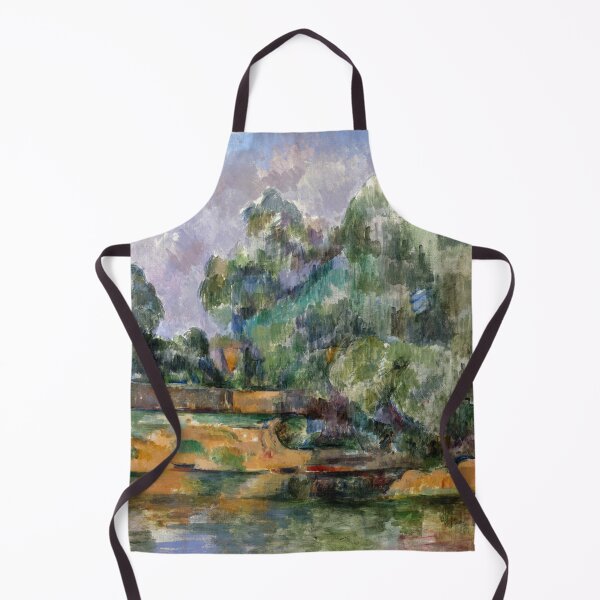 Item preview, Banks of the Seine at Medan by Paul Cézanne: Post Impressionist Landscape Poster designed and sold by artofuniverse.