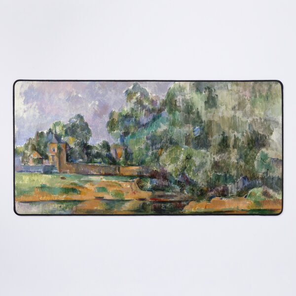 Item preview, Banks of the Seine at Medan by Paul Cézanne: Post Impressionist Landscape Poster designed and sold by artofuniverse.