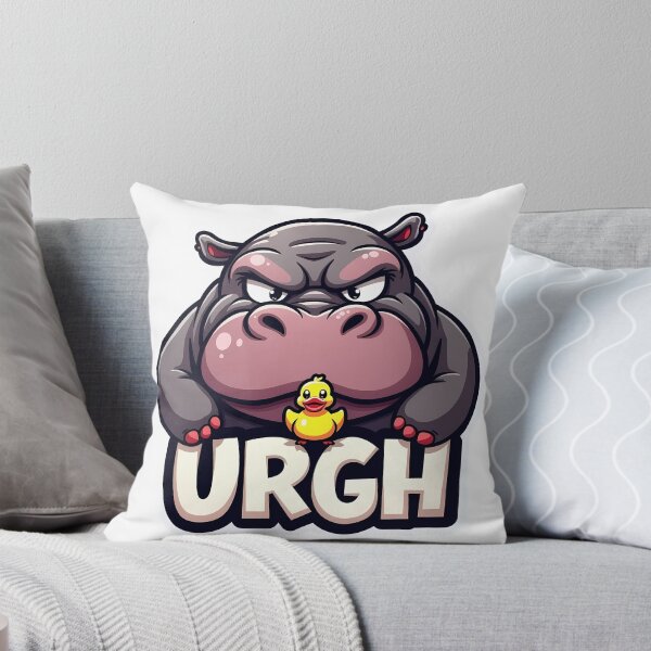 Item preview, Grumpy Hippo Tiny Duck designed and sold by BysonDesigns.