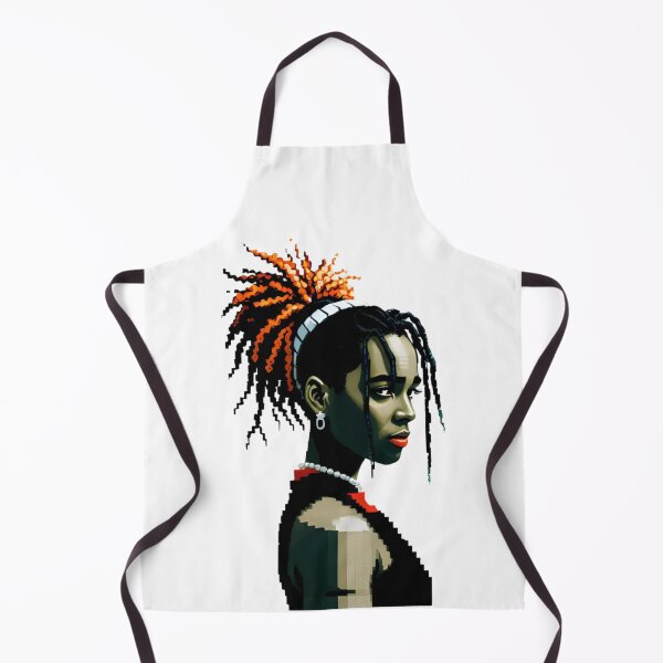 Item preview, Urban Pop Art Woman Portrait with Orange Dreads designed and sold by AlxVel.