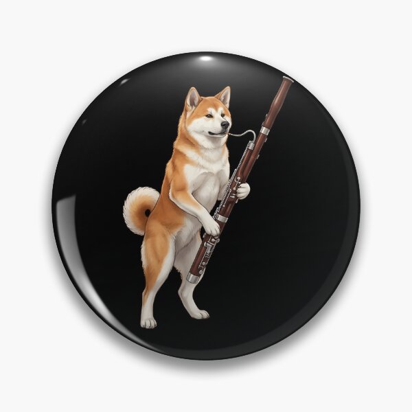 Item preview, Akita Playing Bassoon Player Bassoonist Dog Lover designed and sold by TerryConnells.