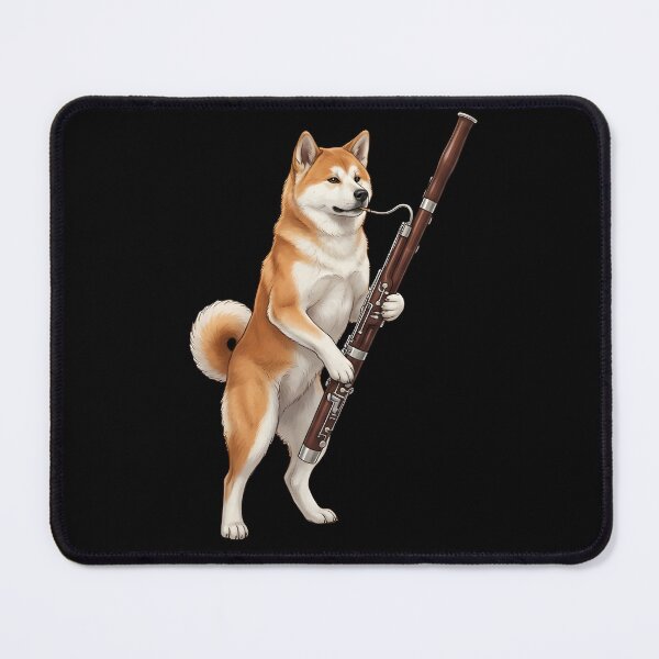 Item preview, Akita Playing Bassoon Player Bassoonist Dog Lover designed and sold by TerryConnells.