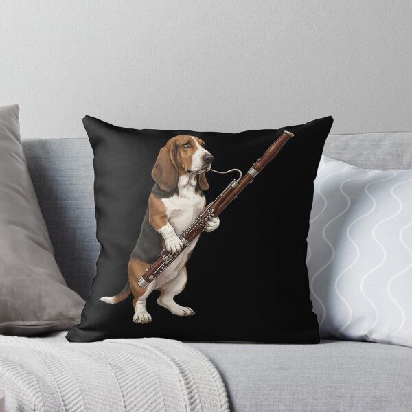 Item preview, Basset Hound Playing Bassoon Player Bassoonist Dog Lover designed and sold by TerryConnells.