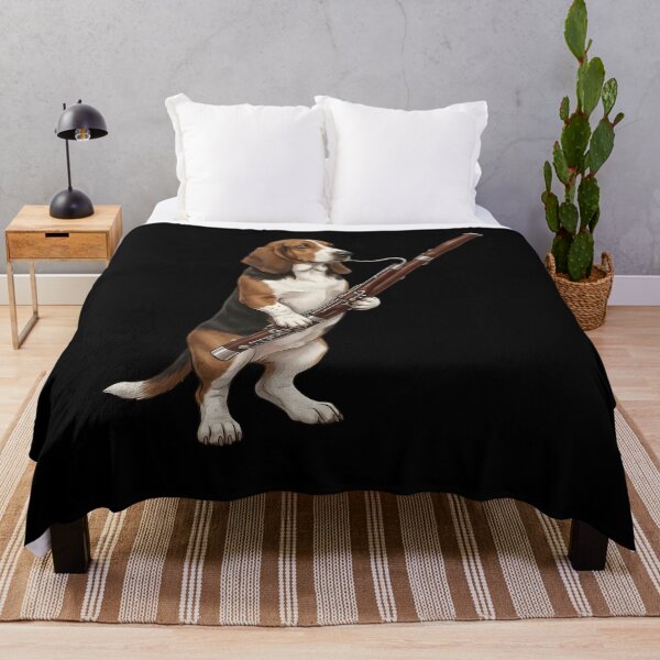 Item preview, Basset Hound Playing Bassoon Player Bassoonist Dog Lover designed and sold by TerryConnells.