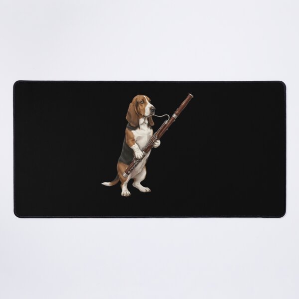 Item preview, Basset Hound Playing Bassoon Player Bassoonist Dog Lover designed and sold by TerryConnells.