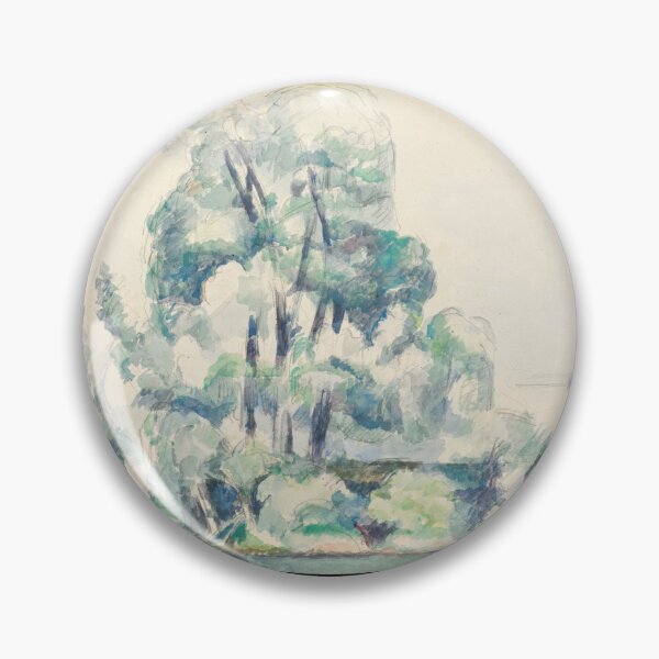 Item preview, Banks of the Seine at Medan by Paul Cézanne: Serene Riverside Landscape designed and sold by artofuniverse.