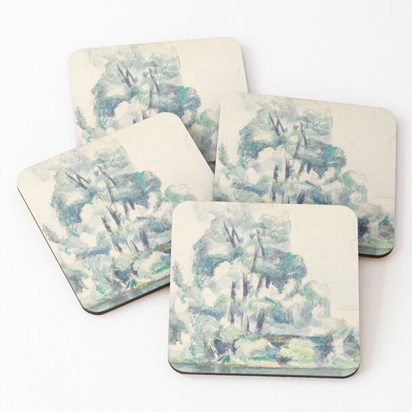 Item preview, Banks of the Seine at Medan by Paul Cézanne: Serene Riverside Landscape designed and sold by artofuniverse.