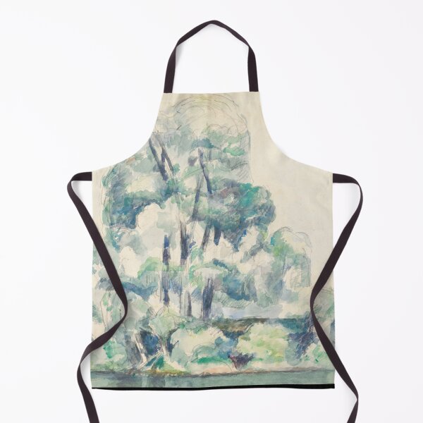 Item preview, Banks of the Seine at Medan by Paul Cézanne: Serene Riverside Landscape designed and sold by artofuniverse.