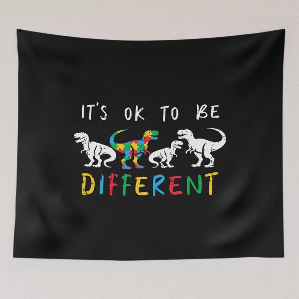 Item preview, Autism Dino Ok To Be Different Awareness Trex Toddler Boys designed and sold by yartyartyart.