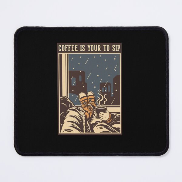 Item preview, Coffee Is Your To Sip Cozy Window Art designed and sold by mistiabloom.