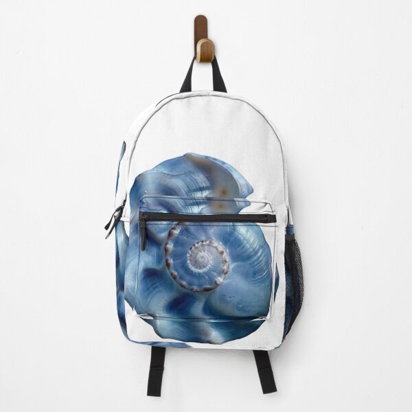 Item preview, Blue Iridescent Sea Shell Watercolor Illustration designed and sold by Theselinara.