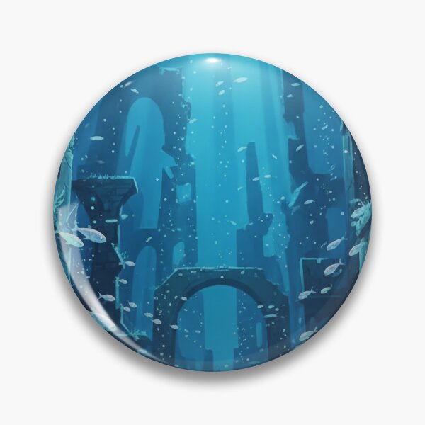 Item preview, Sunken Ruins Underwater Fantasy Scene designed and sold by felightpure.