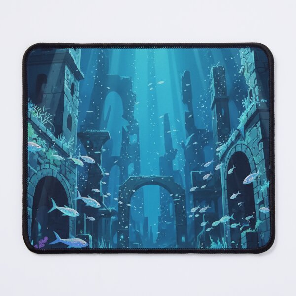 Item preview, Sunken Ruins Underwater Fantasy Scene designed and sold by felightpure.