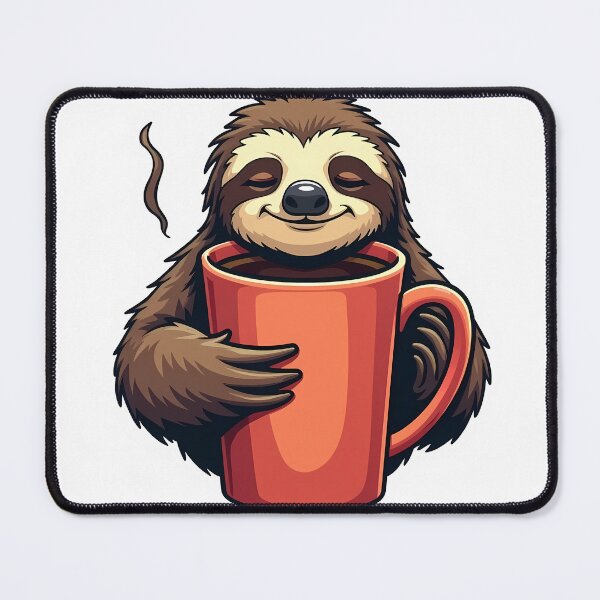 Item preview, Sleepy Sloth Coffee Dunk designed and sold by BysonDesigns.