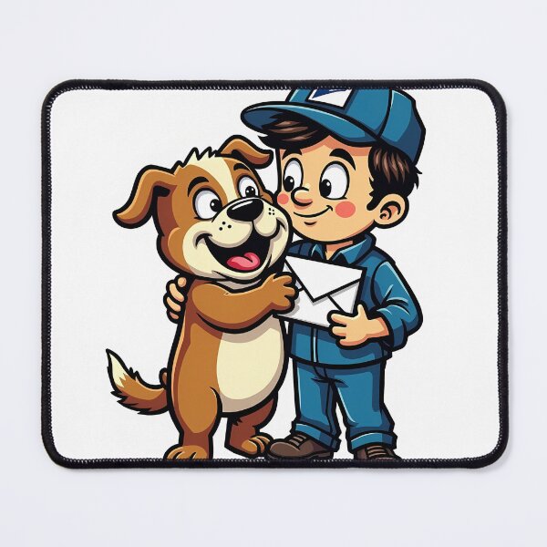 Item preview, Dog and Mailman Peace designed and sold by BysonDesigns.