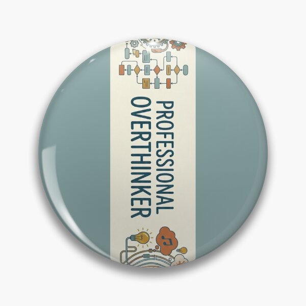 Item preview, Professional Overthinker - Creative Chaos & Logic Flowchart Graphic ADHD designed and sold by Dimu Co..