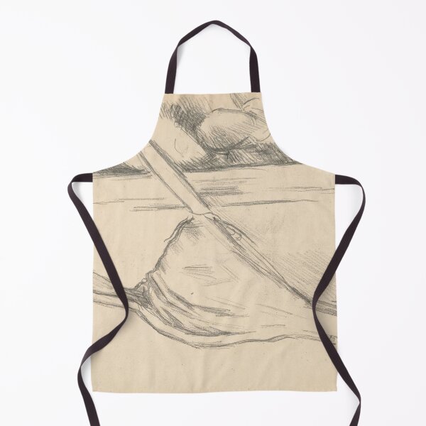 Item preview, Bellows in Front of a Fireplace by Paul Cézanne: Minimalist Line Drawing designed and sold by artofuniverse.