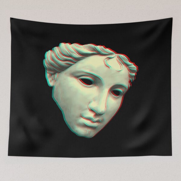 Item preview, 3D Glitch Art Statue Face designed and sold by wbshgapdji73.