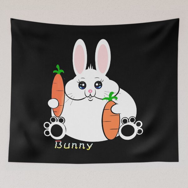 Item preview, Cute Bunny Loving Carrots  designed and sold by Shirley cute art .