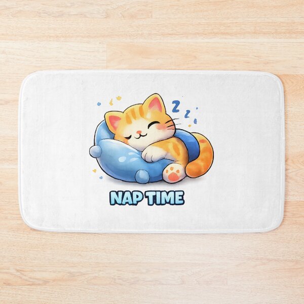 Item preview, Kawaii Cute Sleeping Cat designed and sold by VictorySticker.