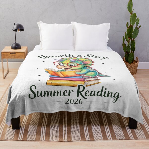 Item preview, Unearth A Story Summer Reading 2026 Cute Dinosaur Design designed and sold by kiralynstration.
