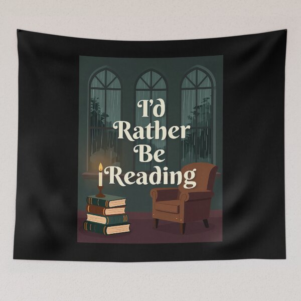 Item preview, Id Rather Be Reading Vintage Window designed and sold by wbshgapdji73.