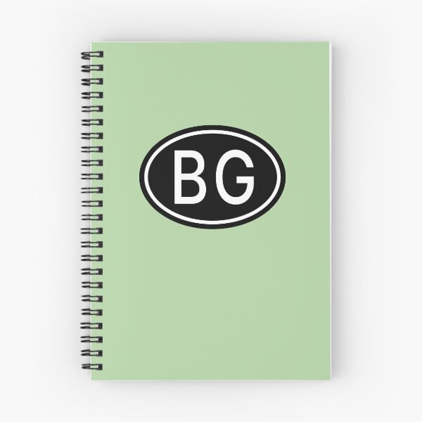 Item preview, Monograma BG Initials en letras blancas ovaladas designed and sold by Jeallan Designs.