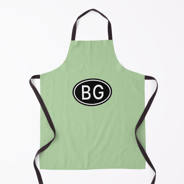 Item preview, BG Initials Monogram Oval White Letters designed and sold by Jeallan Designs.