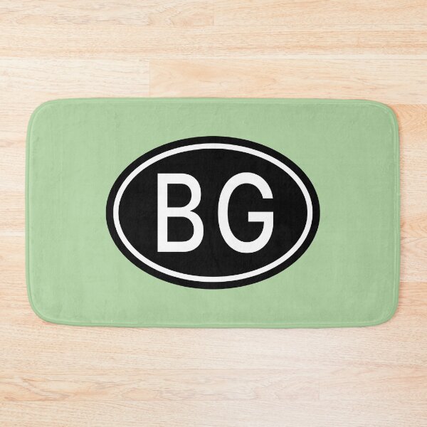 Item preview, BG Initials Monogram Oval White Letters designed and sold by Jeallan Designs.