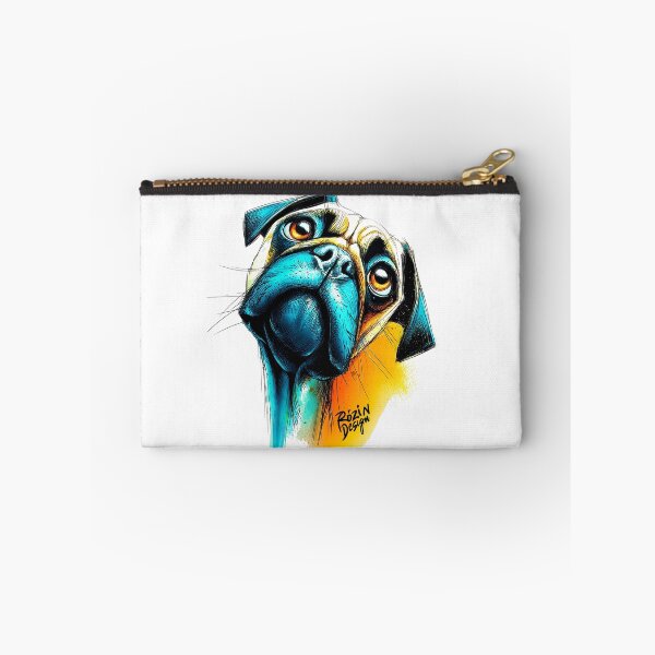 Item preview, Colorful Pug Portrait – Modern Neon Dog Art (Pug Lover Gift) designed and sold by Rozin-Design.
