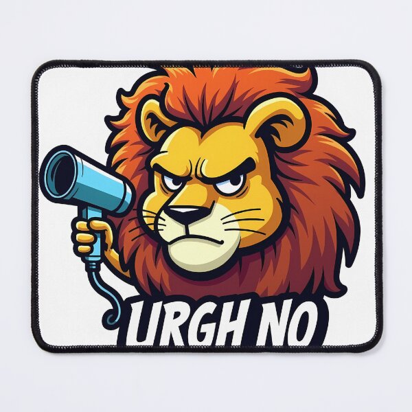 Item preview, Grumpy Lion Blow-Dry designed and sold by BysonDesigns.