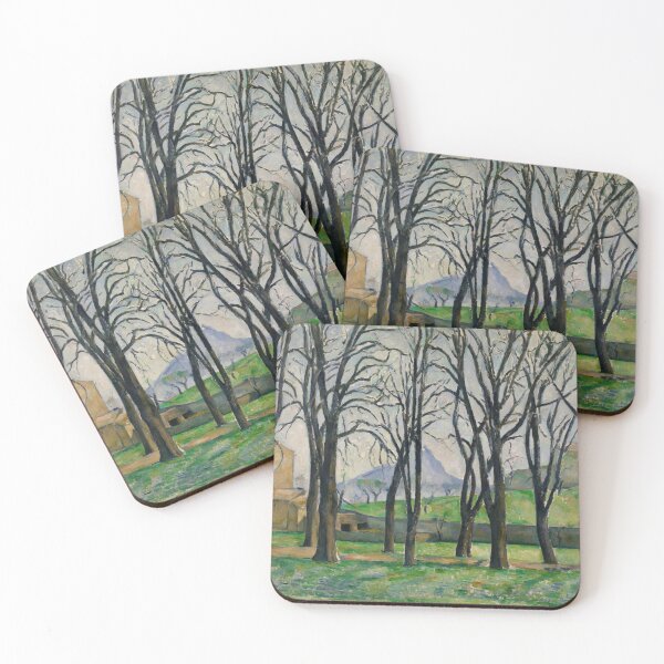 Item preview, Chestnut Trees at Jas De Bouffan by Paul Cézanne: Post Impressionist Landscape designed and sold by artofuniverse.