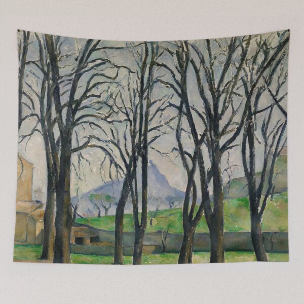 Item preview, Chestnut Trees at Jas De Bouffan by Paul Cézanne: Post Impressionist Landscape designed and sold by artofuniverse.