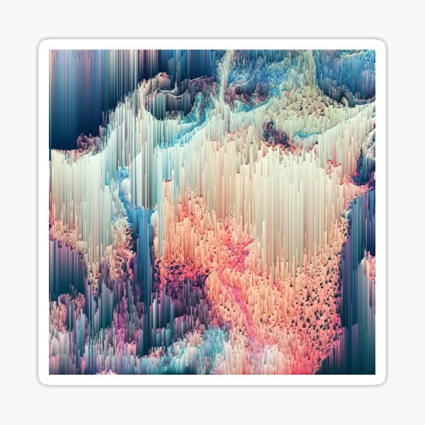 Item preview, Fairyland - Abstract Glitchy Pixel Art designed and sold by Jennifer Walsh Design.